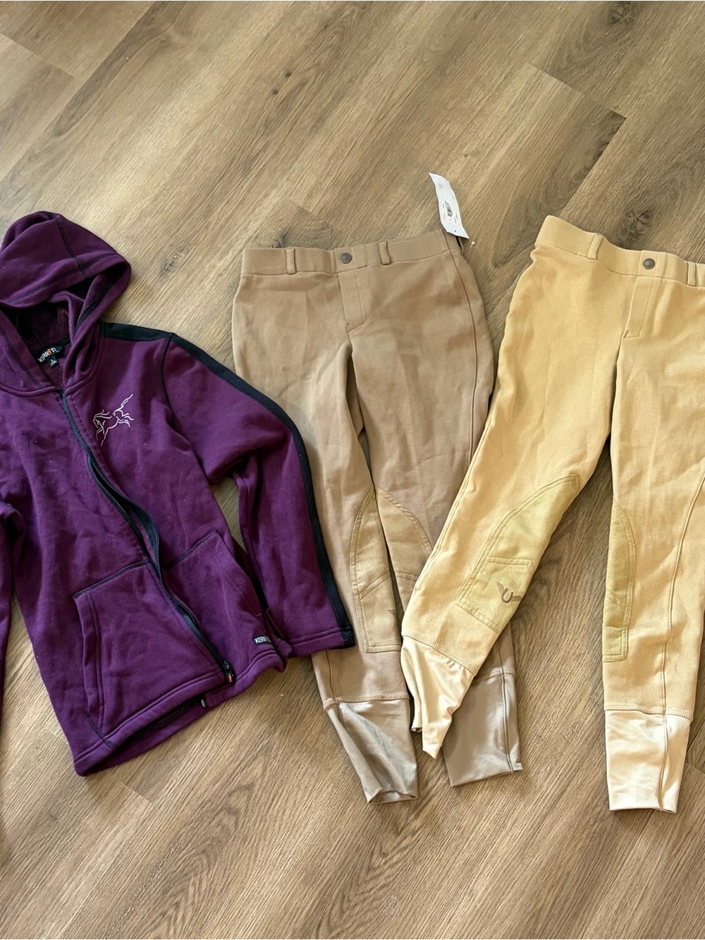 Mixed lot English riding clothes